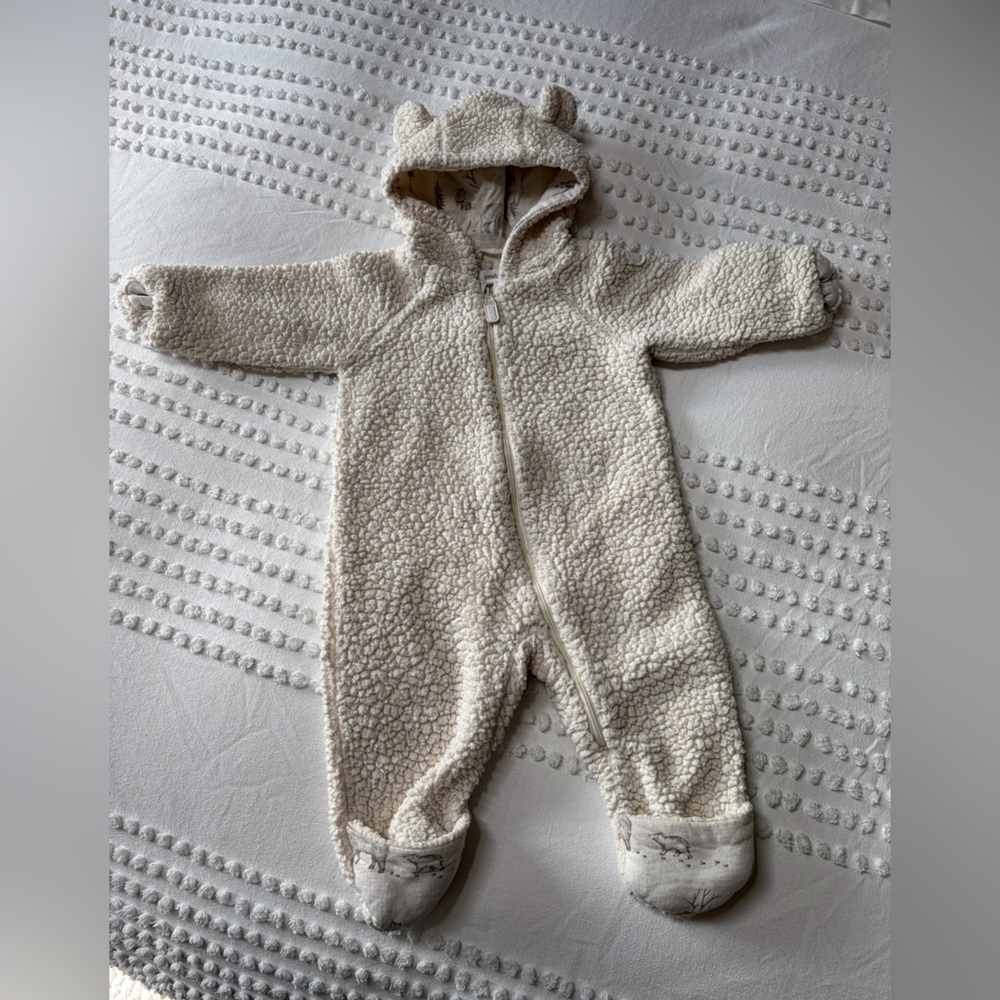 Newbie Teddy Pramsuit / Baby Footie